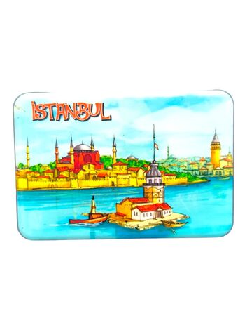 Toptan İstanbul Temalı Uv Baskılı Magnet 80x50 mm - 16