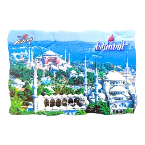 Toptan İstanbul Temalı Uv Baskılı Mozaik Magnet 80x50 mm - 15