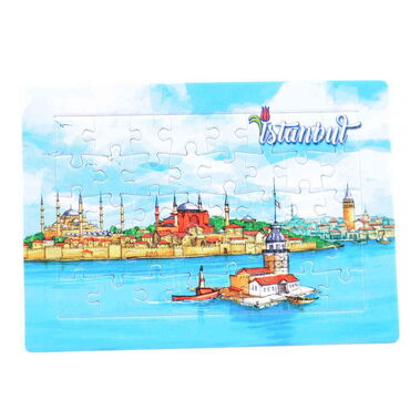 Toptan İstanbul Temalı Uv Baskılı Puzzle 130x180 mm - 4