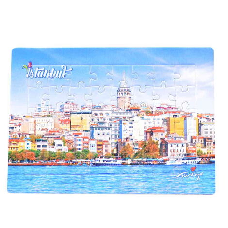 Toptan İstanbul Temalı Uv Baskılı Puzzle 130x180 mm - 7