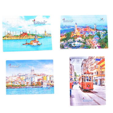 Toptan İstanbul Temalı Uv Baskılı Puzzle 190x270 mm - 2