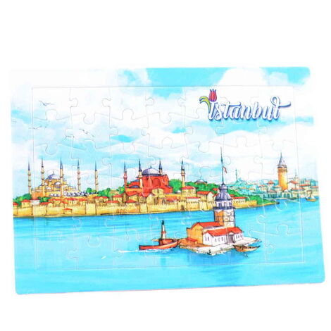 Toptan İstanbul Temalı Uv Baskılı Puzzle 190x270 mm - 4