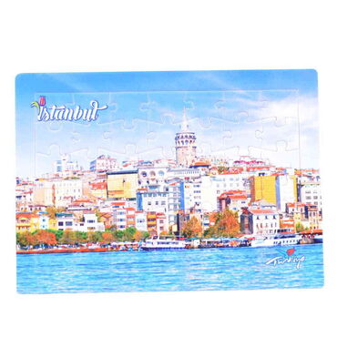 Toptan İstanbul Temalı Uv Baskılı Puzzle 190x270 mm - 6