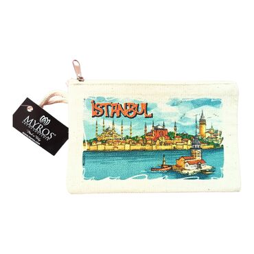 Istanbul Themed Canvas Purse - 2