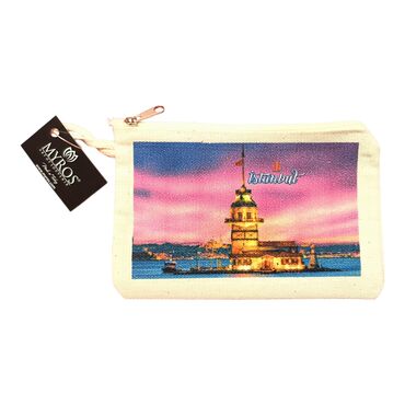 Istanbul Themed Canvas Purse - 4