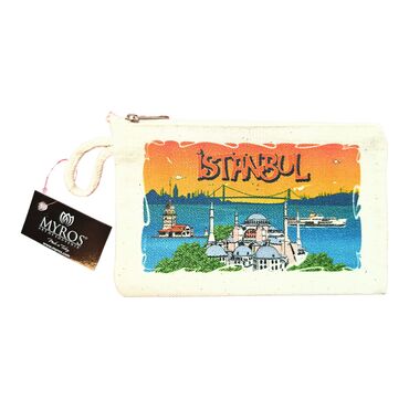 Istanbul Themed Canvas Purse - 7