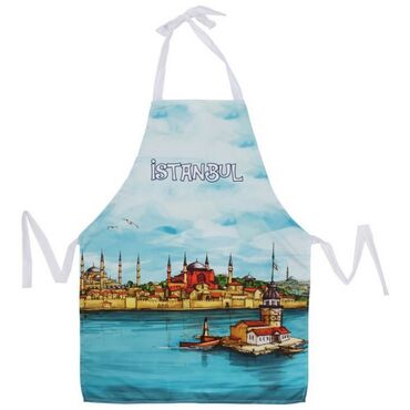 Istanbul Themed Customised Digital Printed Apron 600x800 mm - 6