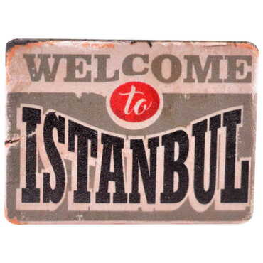 Istanbul Themed Customised Stone Fridge Magnet 60x45 mm - 4