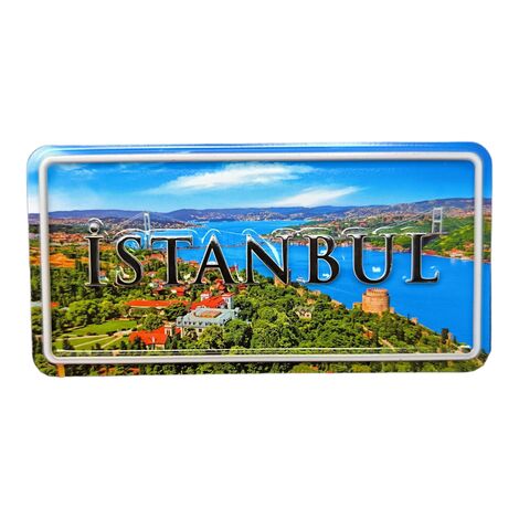 Istanbul Themed Embossed Pvc Oppression Fridge Magnet - 19