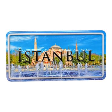 Istanbul Themed Embossed Pvc Oppression Fridge Magnet - 21