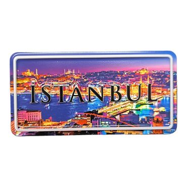 Istanbul Themed Embossed Pvc Oppression Fridge Magnet - 23