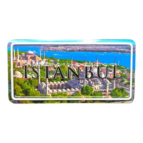 Istanbul Themed Embossed Pvc Oppression Fridge Magnet - 24