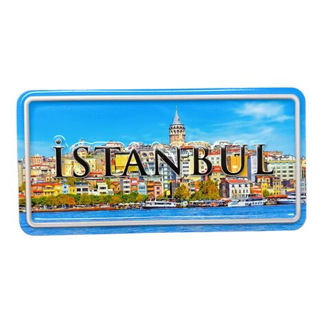 Istanbul Themed Embossed Pvc Oppression Fridge Magnet - 25