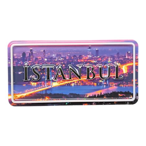 Istanbul Themed Embossed Pvc Oppression Fridge Magnet - 26