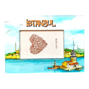 Istanbul Themed Epoxy Photo Frame Travel Souvenir 13x18 Cm - 5