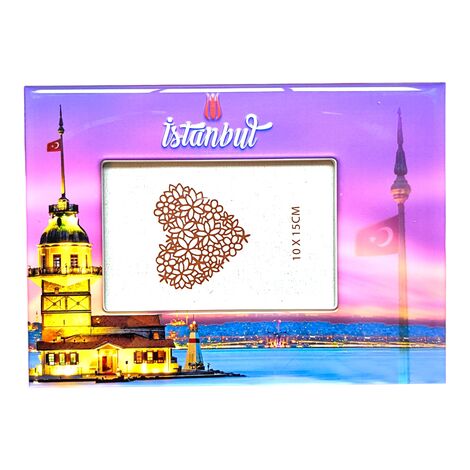 Istanbul Themed Epoxy Photo Frame Travel Souvenir 13x18 Cm - 6