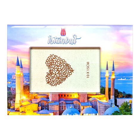 Istanbul Themed Epoxy Photo Frame Travel Souvenir 13x18 Cm - 8