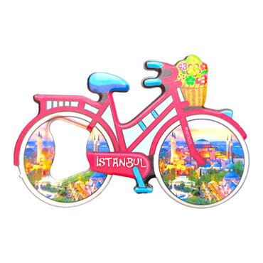 Istanbul Themed UV Bicycle Shaped Bottle opener - 4