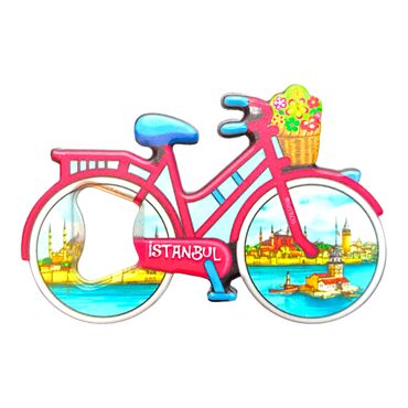 Istanbul Themed UV Bicycle Shaped Bottle opener - 6