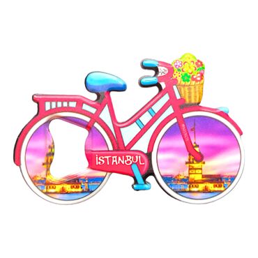 Istanbul Themed UV Bicycle Shaped Bottle opener - 8