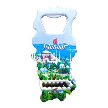 Istanbul Themed UV Map Shaped Bottle Opener - 6