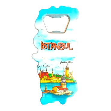 Istanbul Themed UV Map Shaped Bottle Opener - 7