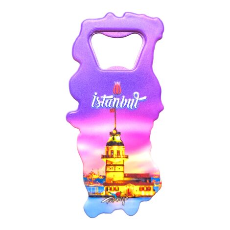 Istanbul Themed UV Map Shaped Bottle Opener - 8