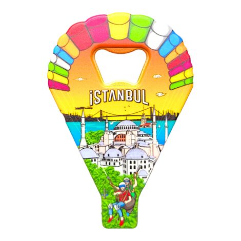 Istanbul Themed Uv Printed Parachute Bottle Opener - 6