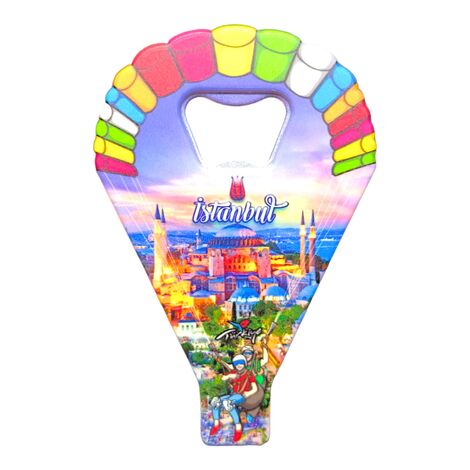 Istanbul Themed Uv Printed Parachute Bottle Opener - 8