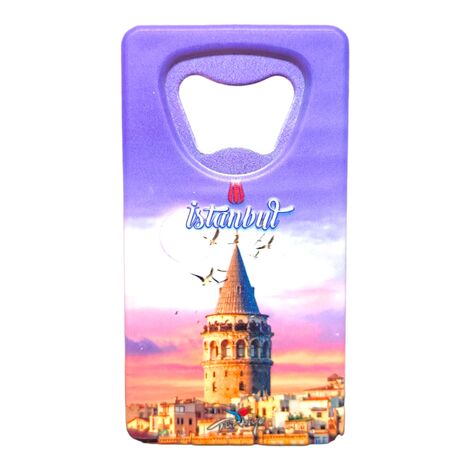 Istanbul Themed Uv Printed Rectangle Bottle Opener - 5