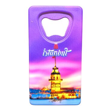 Istanbul Themed Uv Printed Rectangle Bottle Opener - 8