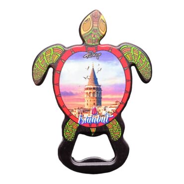 Istanbul Themed Uv Printed Tortoise Bottle Opener - 5