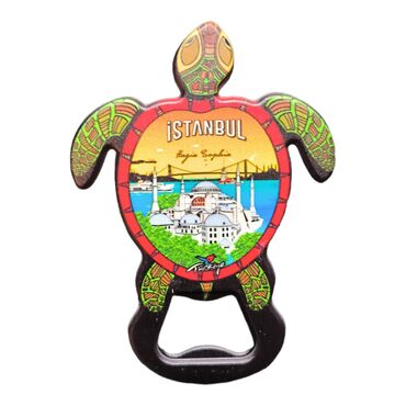 Istanbul Themed Uv Printed Tortoise Bottle Opener - 6