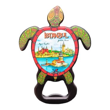 Istanbul Themed Uv Printed Tortoise Bottle Opener - 9