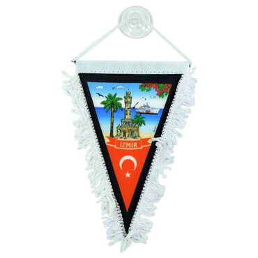 Izmir Themed Custom Printed Triangular Pennant 10X15Cm - 3