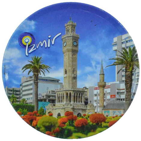 Izmir Themed Customised Metal Tin Coaster 90 mm - 5