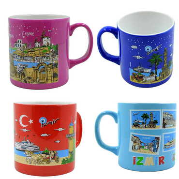 Izmir Themed Customised Serigraphy Printed Ceramic Mug 82x90 mm - 2