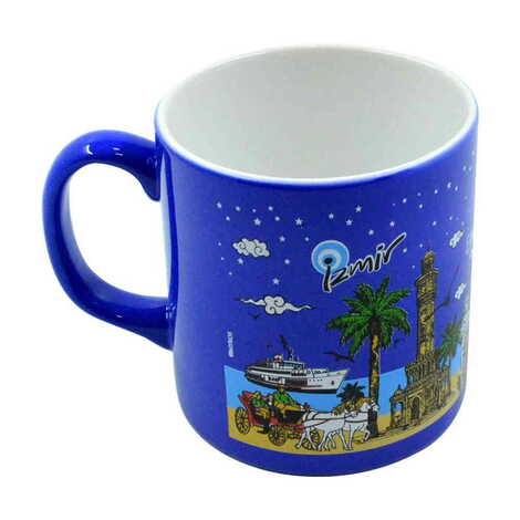 Izmir Themed Customised Serigraphy Printed Ceramic Mug 82x90 mm - 4