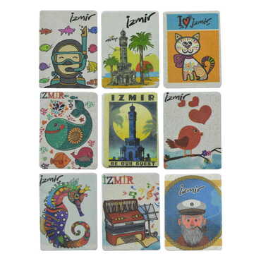 Izmir Themed Customised Stone Fridge Magnet 60x45 mm - 2