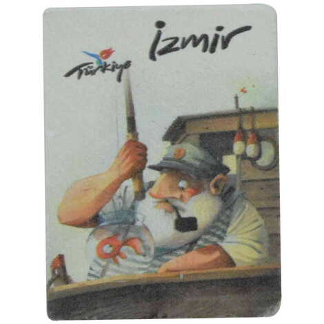 Izmir Themed Customised Stone Fridge Magnet 60x45 mm - 3