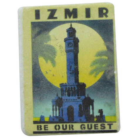 Izmir Themed Customised Stone Fridge Magnet 60x45 mm - 9