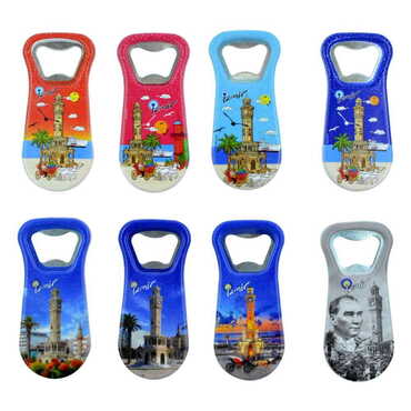 Izmir Themed Customised Uv Printed Plastic Base Plastic Base Bottle Opener 95x43 mm - 3