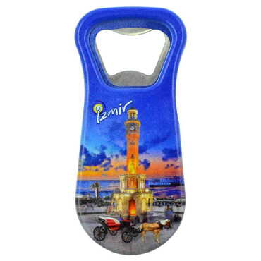 Izmir Themed Customised Uv Printed Plastic Base Plastic Base Bottle Opener 95x43 mm - 6