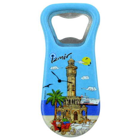 Izmir Themed Customised Uv Printed Plastic Base Plastic Base Bottle Opener 95x43 mm - 9