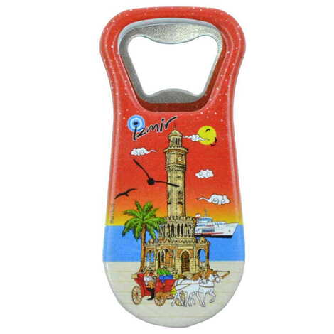 Izmir Themed Customised Uv Printed Plastic Base Plastic Base Bottle Opener 95x43 mm - 11