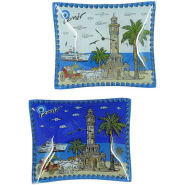 Izmir Themed Decorative Glass Appetizers 12X14 Cm - 2