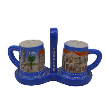 Izmir Themed Mug Shaped Salt and Pepper Shaker - Myros