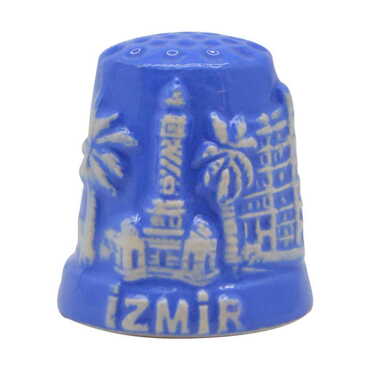 Izmir Themed Relief Ceramic Thimble - Myros