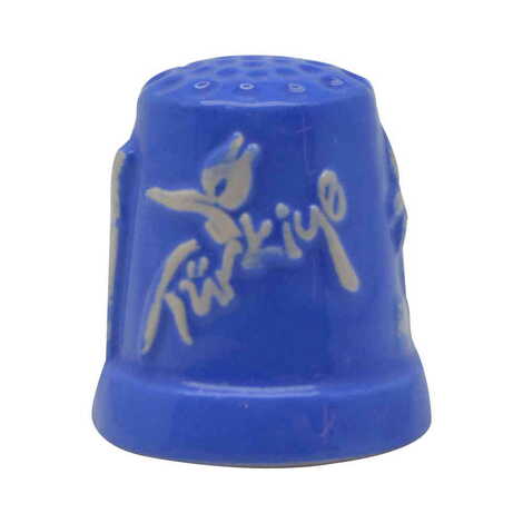 Izmir Themed Relief Ceramic Thimble - 2