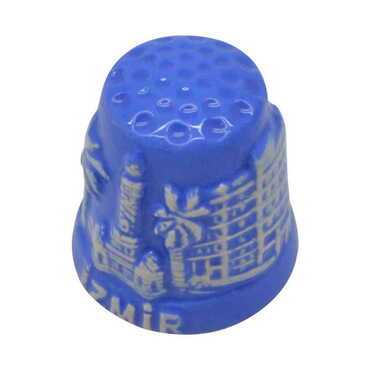 Izmir Themed Relief Ceramic Thimble - 3